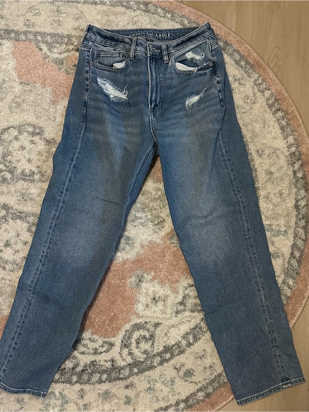 American Eagle Outfitters Light Blue High-Rise Jeans